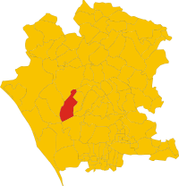 Locatie van Francolise in Caserta (CE)