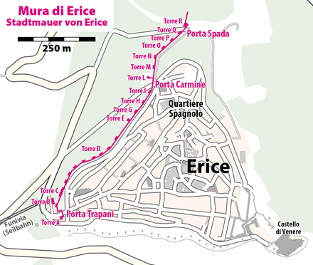 Map of the Old City Wall