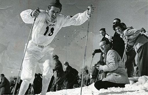 Martin Lundström in St Moritz 1948