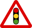 Dopravní značky na Mauriciu - výstražné znamení - dopravní signály.svg