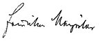 Friederike Mayröckerová, podpis (z wikidata)
