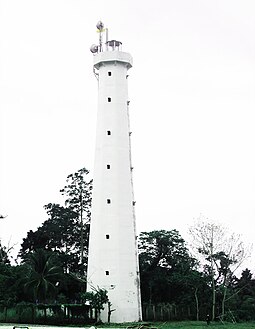 Oinake Lighthouse on the border of Indonesia and Papua New Guinea