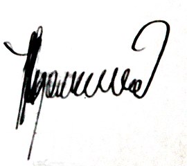 Signature of artist Milo Lazarevic