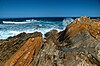 Waves crashing at the Montana de Oro State Park