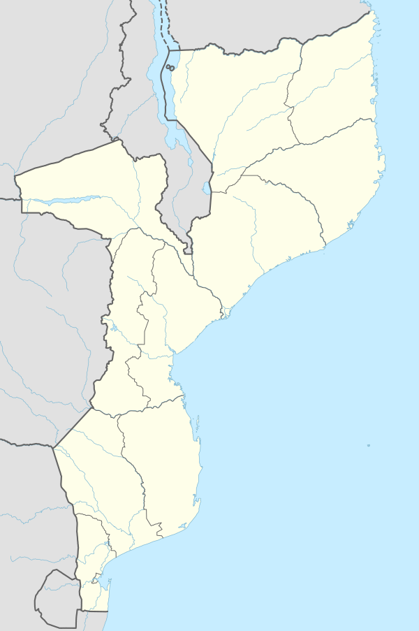 Міста Мозамбіку. Карта розташування: Мозамбік