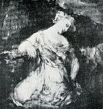 Mujer arrodillada en la oscuridad, Francisco de Goya.jpg