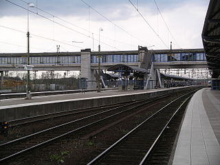 Nässjö station platform 2009
