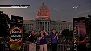 Thumbnail for File:NASA TV coverage of 21 August 2017 eclipse (6).jpg