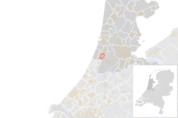 Locatie van de gemeente Heemstede (gemeentegrenzen CBS 2016)