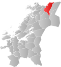 Kart over Namsskogan