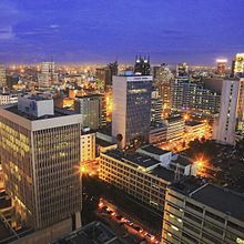 Nairobi is a major financial capital of Africa, and one of the most modern cities in Africa. Nairobi economic capital of africa.jpg
