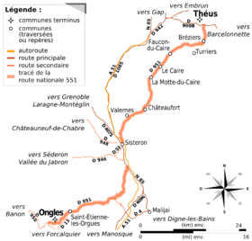 Mappa del percorso.