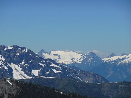 The Neve Glacier, looking west, from the Pacific Crest Trail near Slate Pass Neve Glacier from PCT near Slate Pass.JPG