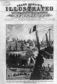 1885: Bericht über die Ankunft der Freiheits­statue