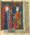 North French Hebrew Miscellany 260b.l Esther before Ahasuerus.jpg