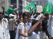 2011-12 Mauritanian protests Nouakchott-Dispersion des manifestants-2011.jpg