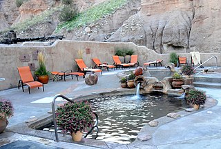 Ojo Caliente Hot Springs Thermal spring in New Mexico, USA