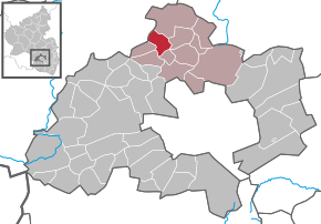 Poziția Olsbrücken pe harta districtului Kaiserslautern