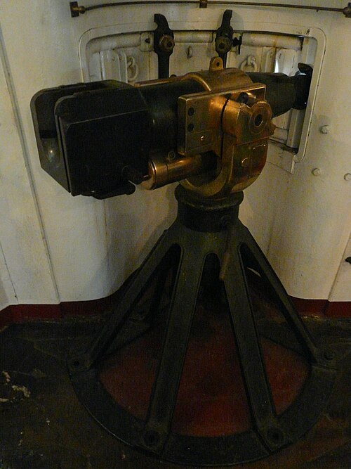 Breech of a Driggs-Schroeder 6-pounder gun on USS Olympia.