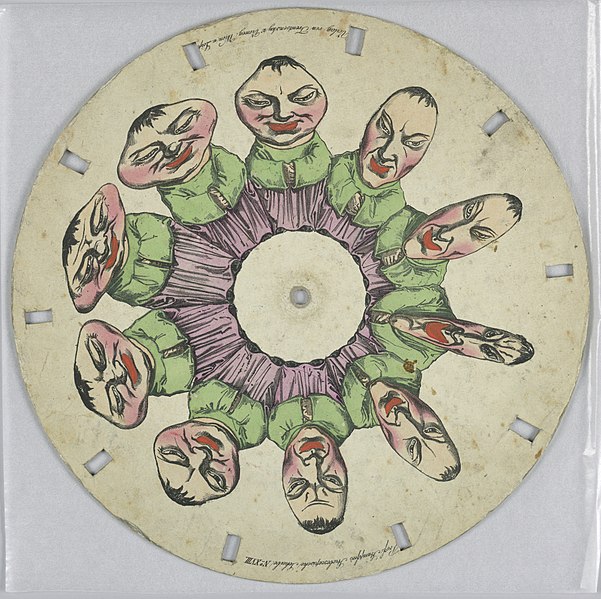 File:Optical Toy, Phenakistiscope Disc with Distorted Man, 1833 (CH 18607979).jpg