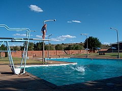 The Gemeenskapswembad, a public swimming pool Orania Swembad.jpg