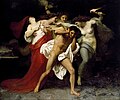 Erinijų persekiojamas Orestas • „Eumenidės“ (William-Adolphe Bouguereau paveikslas, 1862)