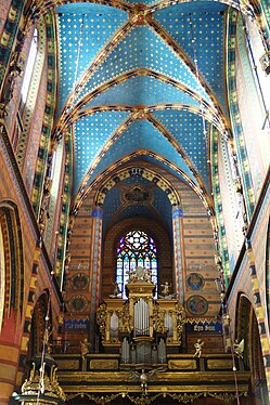 Pipe Organ in the Basilica of St. Mary in Cracow