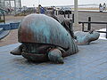 "Moby Dick", a sculpture by Tom Otterness, The Hague/The Netherlands
