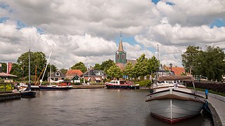Oudega, Súdwest-Fryslân Village in Friesland, Netherlands
