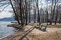 English: Benches at the park Deutsch: Parkbänke