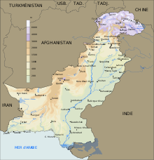 Pakistan geography fr.svg