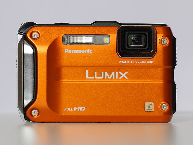 File:Panasonic Lumix DMC-TS3 (orange, front view).JPG