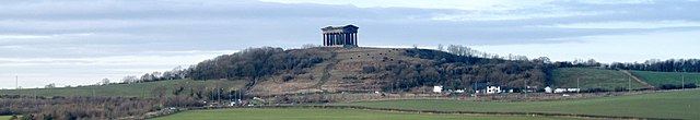 Moveable panorama of the monument seen from Herrington Country Park
