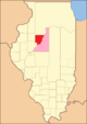 Das Peoria County von seiner Gründung im Jahr 1825 bis 1826