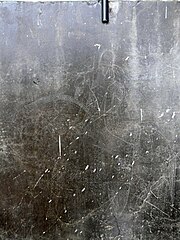 A graffito left during the Sassanid era by a horseman