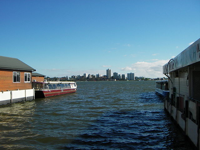 Barrack Square moorings, Perth Water