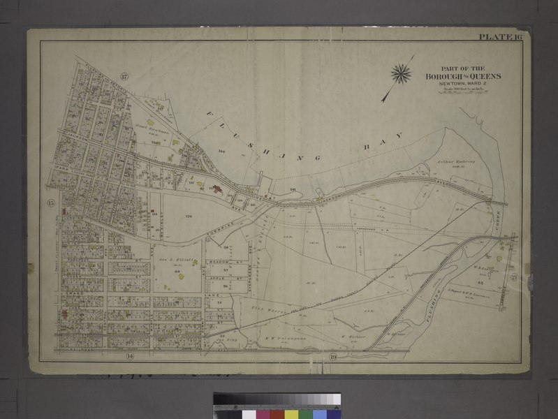 File:Plate 16- Bounded by Flushing and Astoria Road, Jackson Avenue (Flushing Bay), Jackson Avenue (Flushing Creek), Flushing Turnpike, Summit Avenue, Railroad Avenue, Sycamore Avenue, Prometcha NYPL1516389.tiff