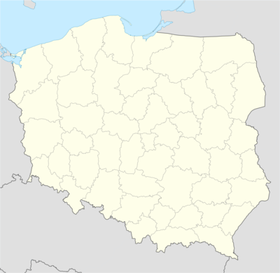 Mapa konturowa Polski w latach 1975–1991