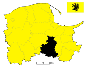 Locatie van Powiat de Starogard