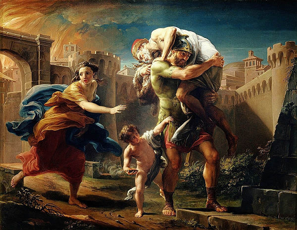 Pompeo Batoni - Aeneas fleeing from Troy, 1753.jpg