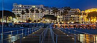 Ponton réalisé à la croisette beach, Cannes, France