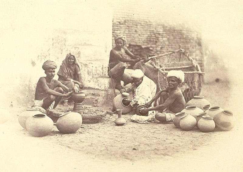 File:Potters at Ahmedabad in Gujarat - 1873.jpg