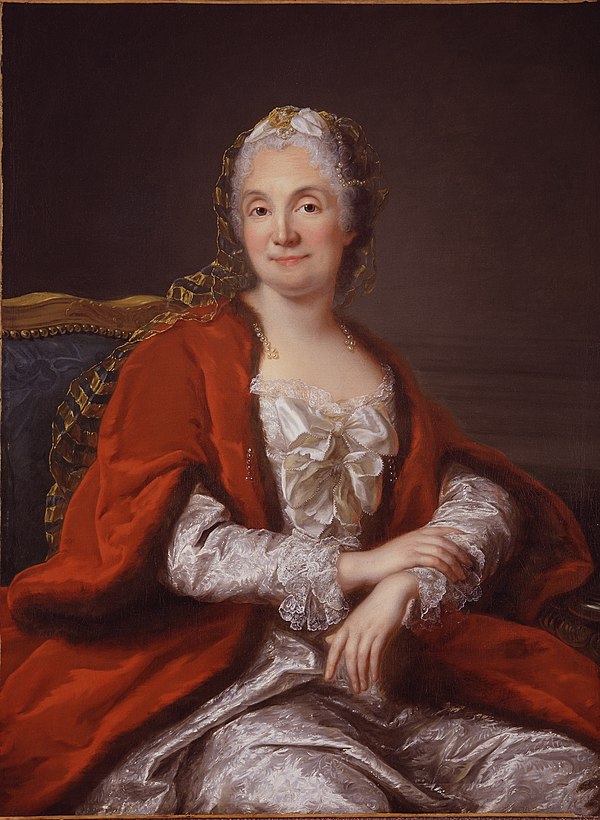 Portrait of Mme Geoffrin, salonnière, by Marianne Loir (National Museum of Women in the Arts, Washington, DC)