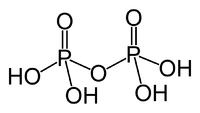 Chemical structure of pyrophosphoric acid