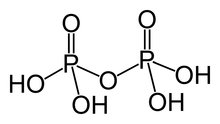 Estrutura química do ácido pirofosfórico