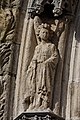 Quimper, façade ouest de la cathédrale Saint-Corentin, voussures du portail ouest, détail 15