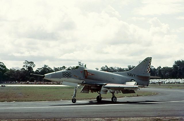 A-4 Skyhawk at Nowra in 1969.