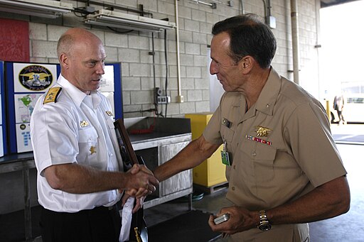 Rear Adm. Anders Grenstad & U.S. Navy Rear Adm. Joseph Kernan