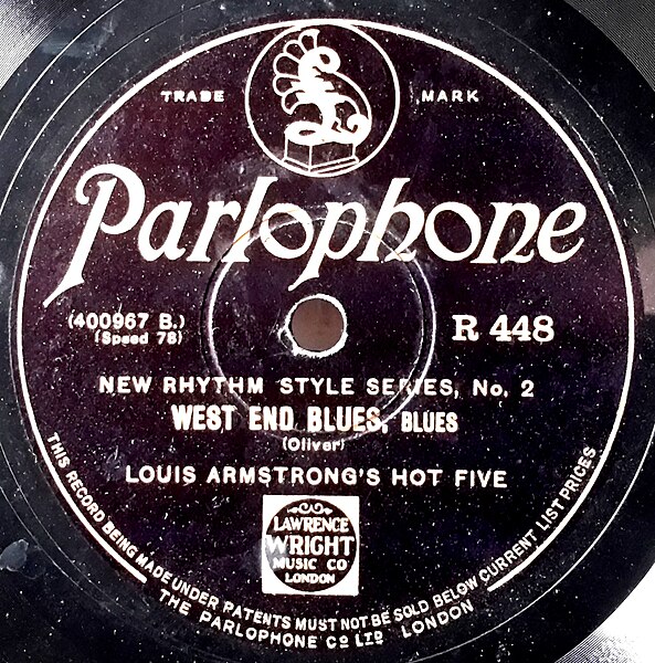 File:Record Label Parlophone, UK, West End Blues.jpg