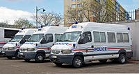 Mascott før facelift som minibus benyttet af politiet i Paris